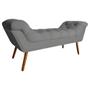 Imagem de Conjunto Sienna Cabeceira e Recamier King 195 Cm Suede Cinza - LM DECOR