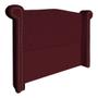 Imagem de Conjunto Sienna Cabeceira e Recamier King 195 Cm Suede Vermelho Bordo - LM DECOR