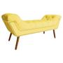 Imagem de Conjunto Sienna Cabeceira e Recamier Queen 160 Cm Corano Amarelo - DL DECOR