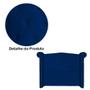 Imagem de Conjunto Sienna Cabeceira e Recamier Solteiro 90 Cm Suede Azul Marinho - DL DECOR