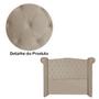 Imagem de Conjunto Sienna Cabeceira e Recamier Solteiro 90 Cm Suede Cappuccino - LM DECOR