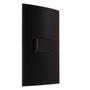 Imagem de Conjunto Simples 4x2  Interruptor Paralelo Preto Fosco Clean Margirius