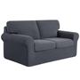 Imagem de Conjunto Slipcover Subrtex de 5 peças Stretch Loveseat para 2 lugares