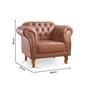 Imagem de Conjunto Sofá e Poltronas Chesterfield Duque