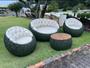 Imagem de Conjunto Sofas Canoa Chaise Corda Náutica Alto Padrão
