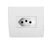 Imagem de Conjunto Soprano Ilus 4X2 Branco Com Placa(1Simples+Tomada) 5Ta99066