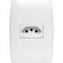 Imagem de Conjunto Soprano Ilus 4X2 Branco Com Placa(1Tomada 20A) 5Ub99050