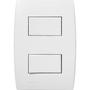 Imagem de Conjunto Soprano Ilus 4X2 Branco Com Placa(2Simples Distanciado) 5Ta99047