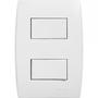 Imagem de Conjunto Soprano Ilus 4X2 Branco Com Placa(2Simples Distanciado) 5Ta99047
