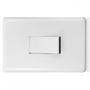Imagem de Conjunto Steck Linha Stella Com Placa 1 Simples 10A. Vertical - 869110