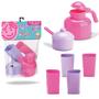 Imagem de Conjunto Suco Utensílios Para Cozinha Infantil Meninas Rosa Silmar Brinquedos