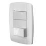Imagem de Conjunto Suporte e Placa 4x2 com 3 Interruptores Simples 10A 250V~ Linha LEV Ilumi - 8719