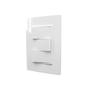 Imagem de Conjunto Suporte e Placa 4x2 com 3 Interruptores Simples 10A Vivaz Ilumi - 7819