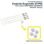 Imagem de Conjunto Suspensão 22 POL Para Lavadora CWH10 BWB22 CWL06BWX09 Whirlpool W10764578 Original Brasteemp e Consul