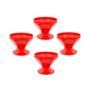 Imagem de Conjunto Taça Sobremesa Caribe Vemplast 150Ml Vermelho