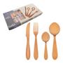 Imagem de Conjunto Talheres Fratelli Faqueiro Aço Inox 24 Pc Rose Gold