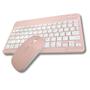 Imagem de Conjunto Teclado C/ Mouse Bluetooth S/ Fio Colorido Wireless