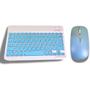 Imagem de Conjunto Teclado Com Mouse Bluetooth Sem Fio Coloridos Wireless