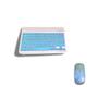 Imagem de Conjunto Teclado Com Mouse Bluetooth Sem Fio Coloridos Wireless