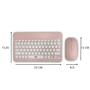 Imagem de Conjunto Teclado Com Mouse Bluetooth Sem Fio Coloridos Wireless