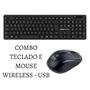 Imagem de Conjunto Teclado e Mouse, Sem Fio, Kross Elegance  Preto Original com NF  e garantia