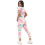 Imagem de Conjunto Tie Dye Tai Dai Feminino Blusa Calça Viscolycra