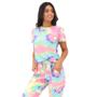 Imagem de Conjunto Tie Dye Tai Dai Feminino Blusa Calça Viscolycra