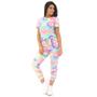 Imagem de Conjunto Tie Dye Tai Dai Feminino Blusa Calça Viscolycra