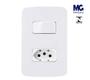 Imagem de Conjunto Tomada 20a + Interruptor Simples Margirius B3