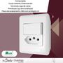 Imagem de Conjunto Tomada Home Overlap 1 Tecla Simples 20a - 250v - B.lux