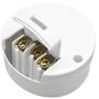 Imagem de Conjunto Tomada Sobrepor Externa 10A 3 Pinos Bivolt Elétrica Sistema X FLP Simples Redonda Branco