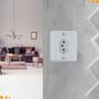 Imagem de Conjunto Tomada Sobrepor Simples 10A Radial Linha R Sistema X 3 Pinos com Caixa Externo