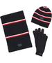 Imagem de Conjunto Tommy Hilfiger Global Stripe: Cachecol, Gorro e Luvas