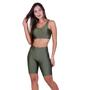 Imagem de Conjunto Top com Bojo e Bermuda Fitness 3D - CONJUNTO BRUNA