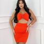 Imagem de Conjunto Top Cropped com Saia Curta Gringas