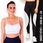 Imagem de Conjunto Top fitness ALÇA FINA bojo Feminino + Calça LEG LEGGING REDINHA Academia Corrida 625