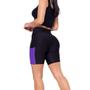 Imagem de Conjunto Top fitness ALÇA FINA bojo Feminino + Short LEG LEGGING COM BOLSOS Academia Corrida 643