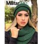 Imagem de Conjunto Touca Caída Gorro Beanie Masculino E Feminino Com Cachecol Gola Lã Tricô Macio Quentinho