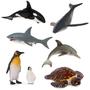 Imagem de Conjunto Toy Sea Animals Terra by Battat de mais de 3 anos com 7 bonecos