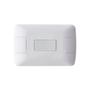 Imagem de Conjunto Tramontina Aria 4X2 Branco Com Placa (1 Simples)     57241/001