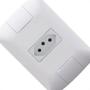 Imagem de Conjunto Tramontina Aria 4X2 Branco Com Placa (1 Tomada 20A) 57241/013