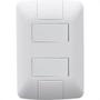 Imagem de Conjunto Tramontina Aria 4X2 Branco Com Placa (2 Simples) 57241/040