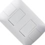 Imagem de Conjunto Tramontina Aria 4X2 Branco Com Placa (2 Simples) 57241/040
