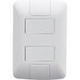 Imagem de Conjunto Tramontina Aria 4X2 Branco Com Placa (2 Simples) 57241/040