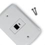 Imagem de Conjunto Tramontina Liz 4X2 Branco Com Placa (1 Tomada Rj45)