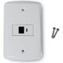 Imagem de Conjunto Tramontina Liz 4X2 Branco Com Placa (1 Tomada Rj45)