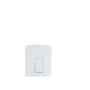 Imagem de Conjunto Tramontina Lux 4X2 Branco Com Placa (1 Campainha)