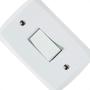 Imagem de Conjunto Tramontina Lux 4X2 Branco Com Placa (1 Simples)