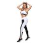 Imagem de Conjunto Treino Feminino Top Regulador Calça Legging Cós Alto Poliamida Zero Transparencia UV50+