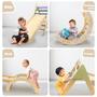 Imagem de Conjunto Triangular Pikler LOL-FUN - Brinquedo de Escalada para Crianças (1 a 3 anos)